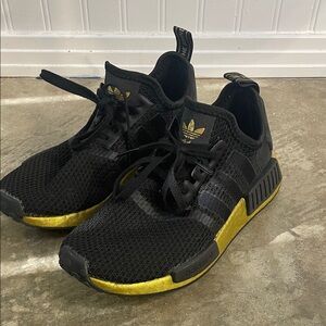 Adidas NMD R1 Black with Gold Highlights